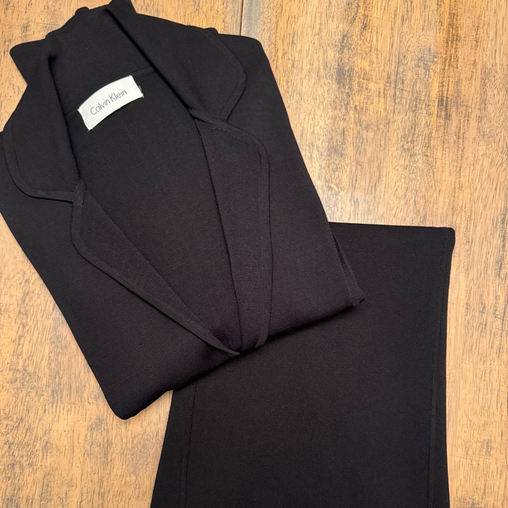 Calvin Klein Black Knit Suit - Picture 9 of 9